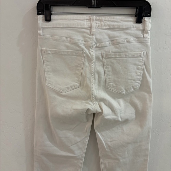 Kut From The Kloth Kelsey Fab Ab Ankle Flare High Rise Raw Hem Jeans Size 0 - Picture 8 of 10